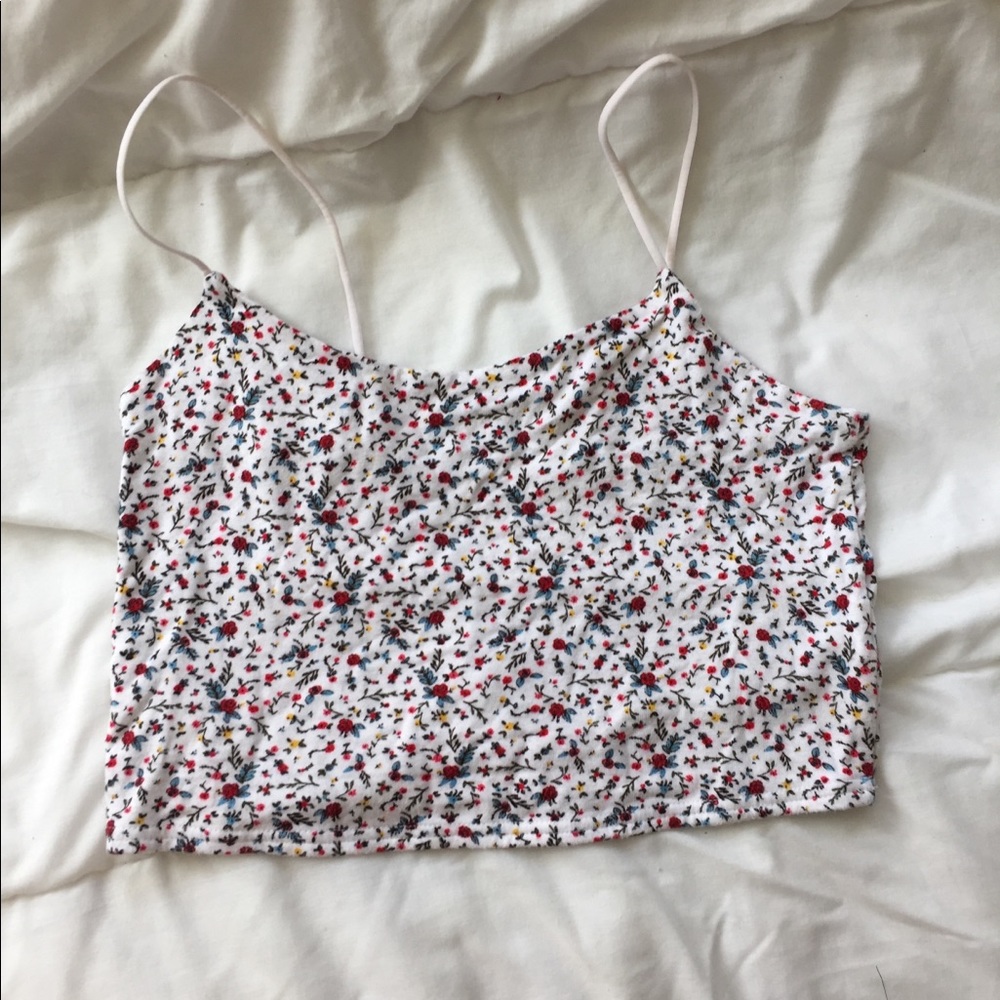 Pacsun Floral Crop Top